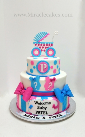 Pink and blue baby shower