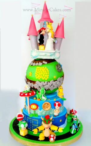 Super Mario Brothers wedding cake