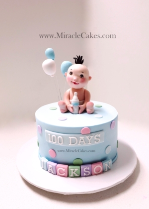 Baby's 100 days cake 