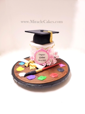Graduation cake for a art student