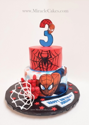Spider man cake 