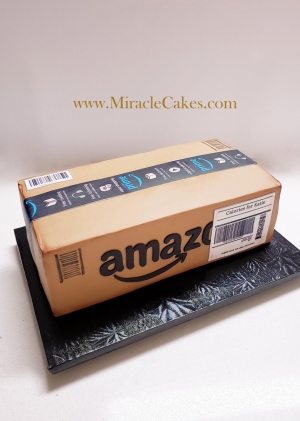 3D Amazon box cake