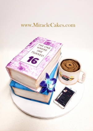 3D book cake