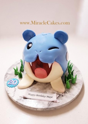 3D Spheal Pokémon cake 
