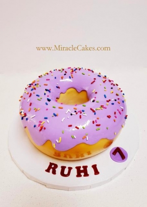 Donut cake-purple