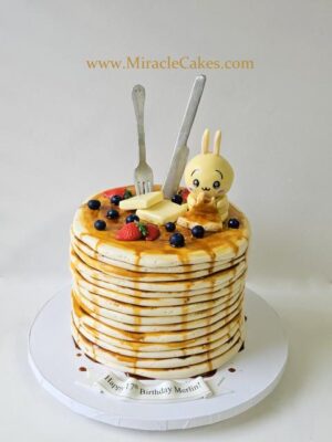 Stack of pancakes cake