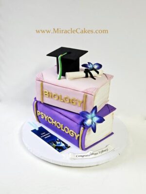 Book cake for a graduation 