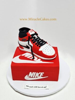 Nike shoe cake