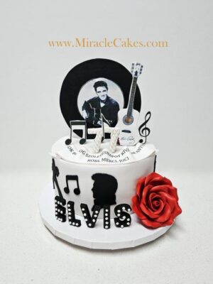 Elvis themed cake